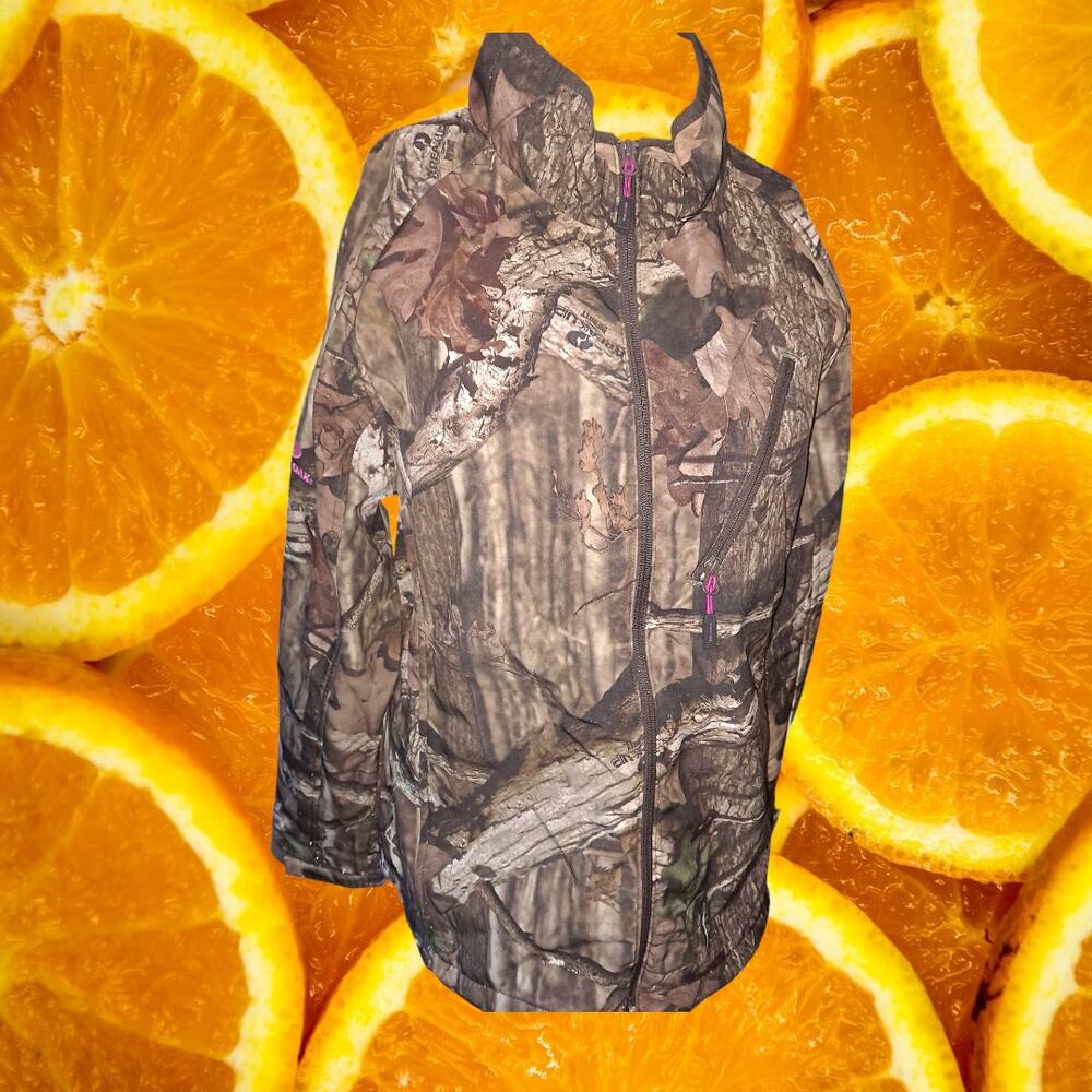 Mossy Oak Breakup Infinity Full Zip Fleece‎ Lined Camo Jacket Size XL